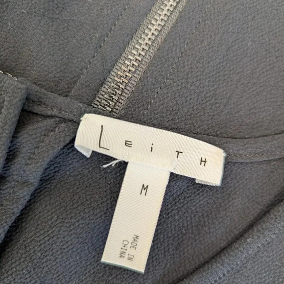 Leith black sheath dress, zipper top to bottom in back, women's size Medium D21 - Picture 4 of 8